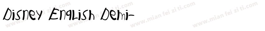 Disney English Demi字体转换